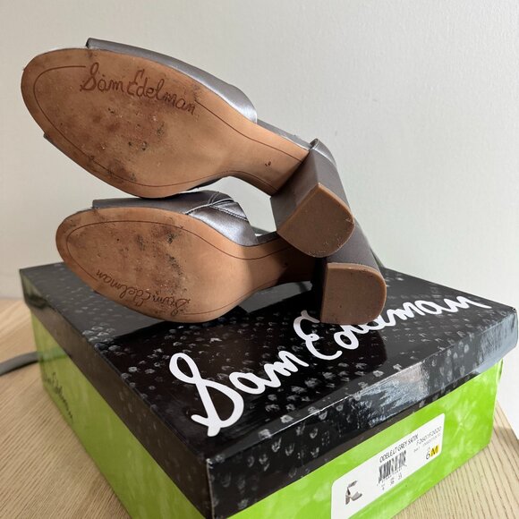 Sam Edelman Silver/Grey Odele Heels - Picture 6 of 7